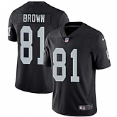 Nike Oakland Raiders #81 Tim Brown Black Team Color NFL Vapor Untouchable Limited Jersey,baseball caps,new era cap wholesale,wholesale hats